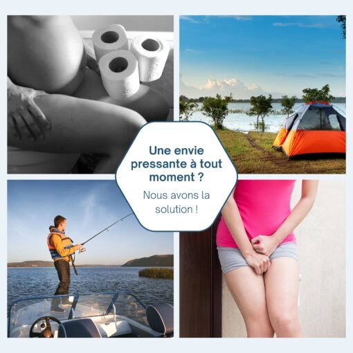 Pot de chambre adulte avec couvercle hygiénique HABEYGARD® – Image 2