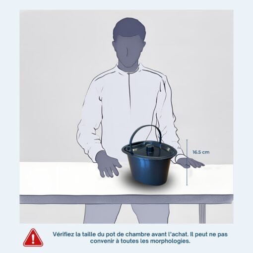 Pot de chambre avec couvercle hygiénique HABEYGARD® – Image 5