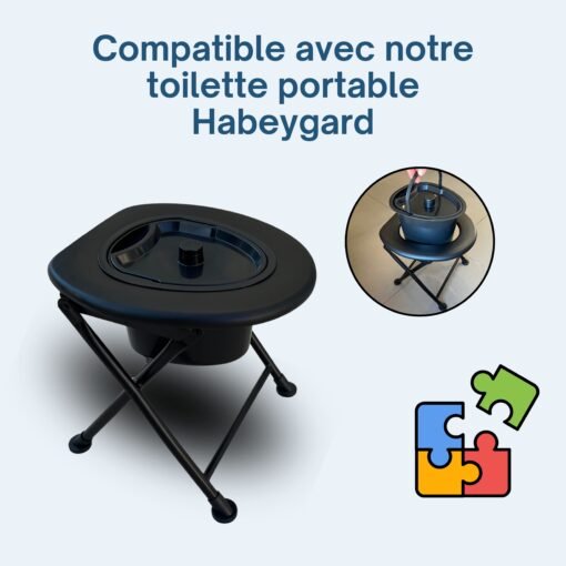 Pot de chambre adulte avec couvercle hygiénique HABEYGARD® – Image 8