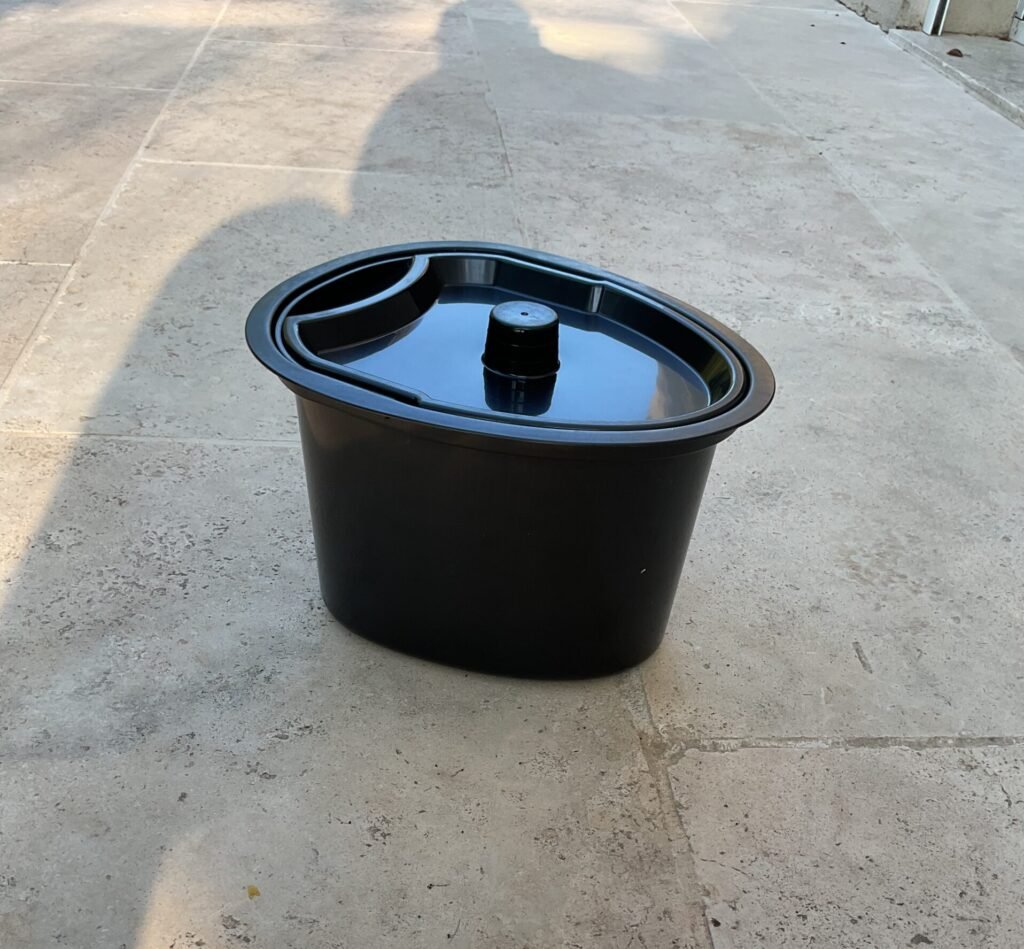 Pot de chambre Habeygard® avec couvercle — vue de face