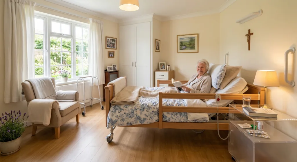 Salon ergonomique pour favoriser le maintien à domicile des seniors.