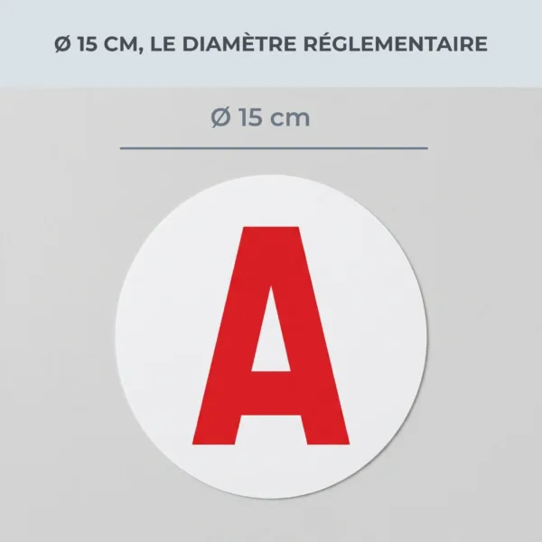 Disque A magnétique Habeygard® coté à 15 cm de diamètre, le format réglementaire
