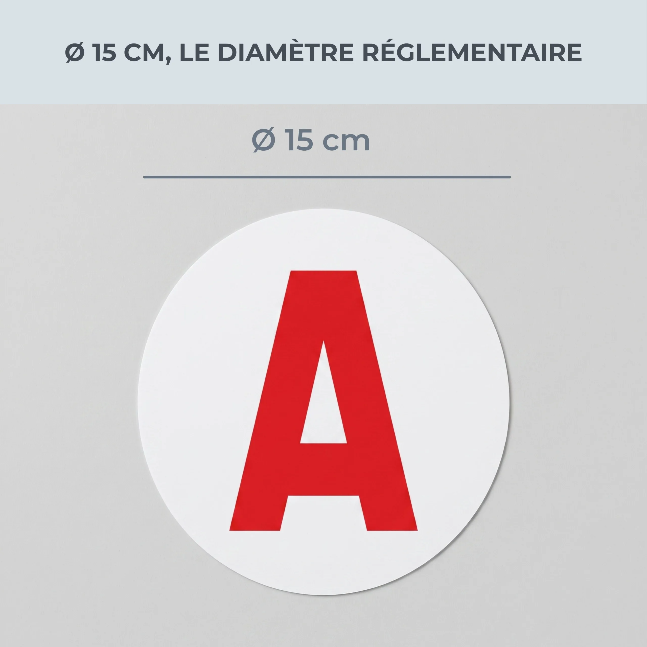 Disque A magnétique Habeygard® coté à 15 cm de diamètre, le format réglementaire
